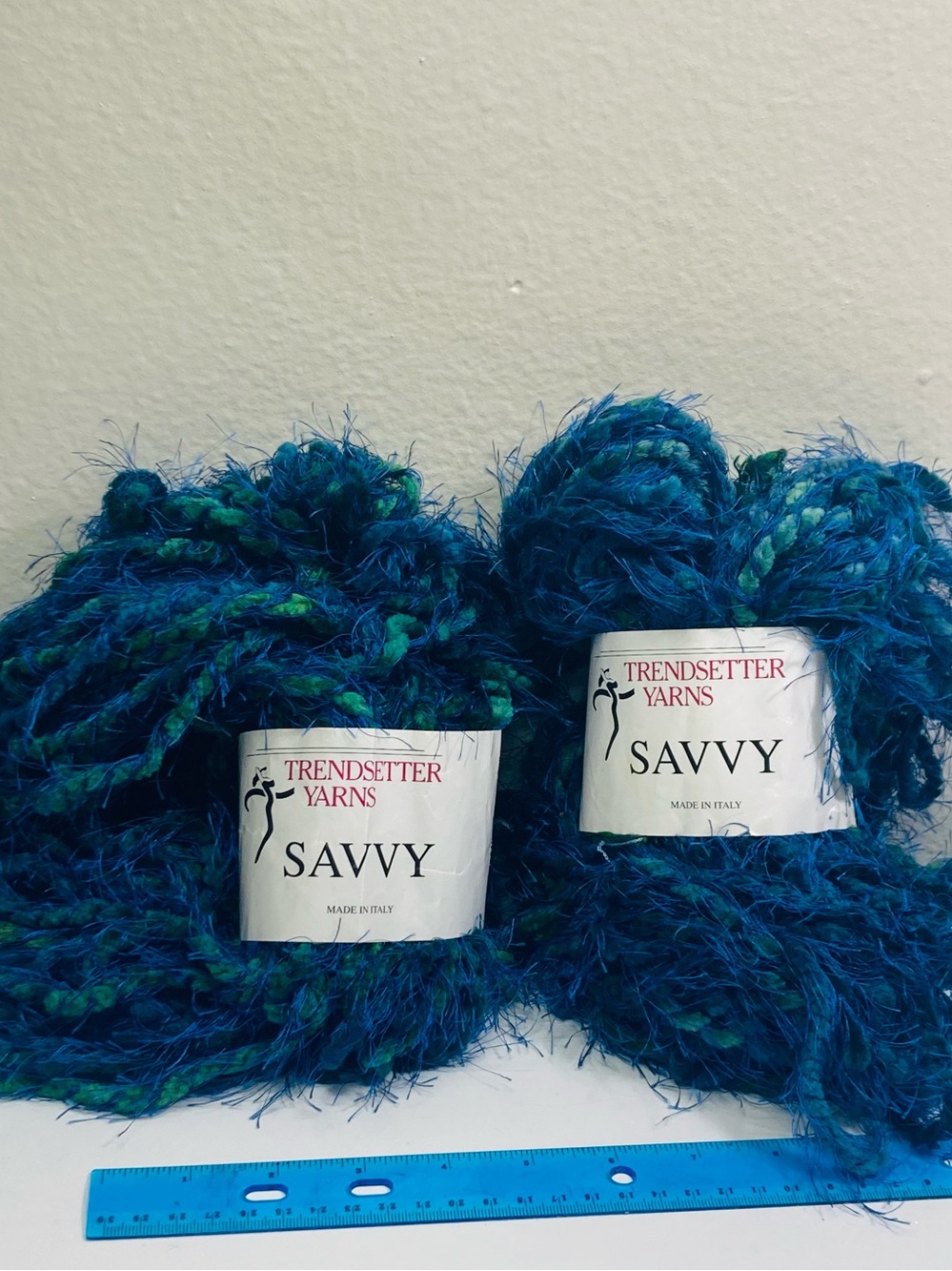 2 NEW Trendsetter Yarn SAVVY Made in Italy 62%  Acrylic 38%Polyester